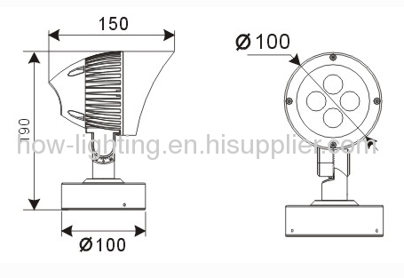 10W LED Flood Light IP44 with Cree XP Chip