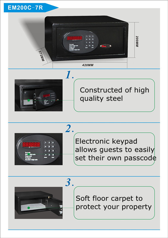 top selling strong box for hotel with two codes