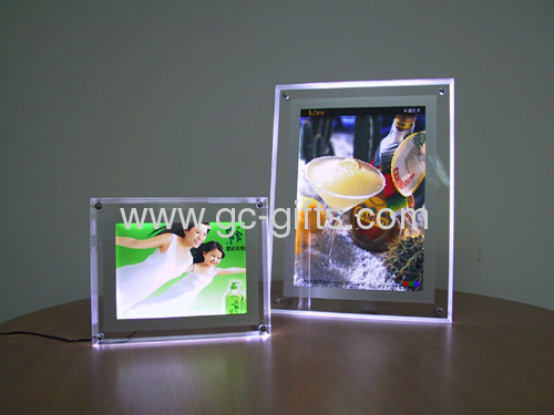 Acrylic ultra-thin poster holder groups A4 sizes x 3