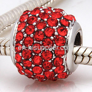 Wholeslae Red european Crystal Beads For Bracelet Making China