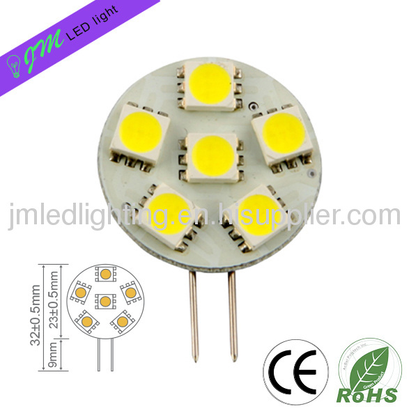 6smd g4 led light 1.1w 90lm factory low price