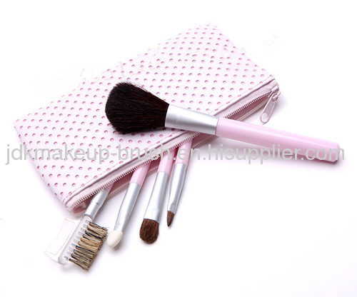 BestPromotional gifts 5pcs Pink handle cosmetic brush kit