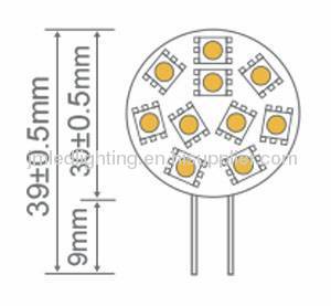 10smd g4 led lamp 1.5w 120lm smd 5050 