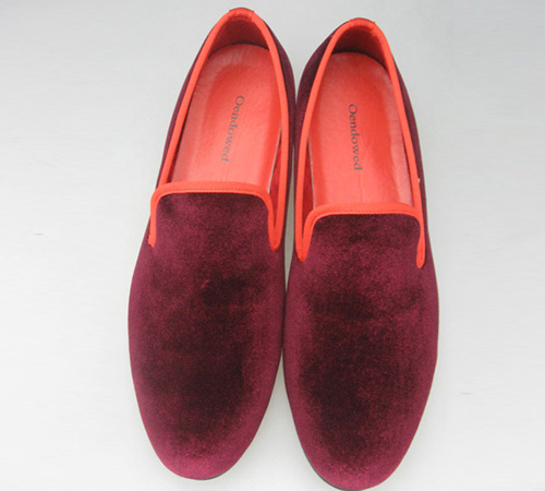 elegant men velvet slippers from china supplier