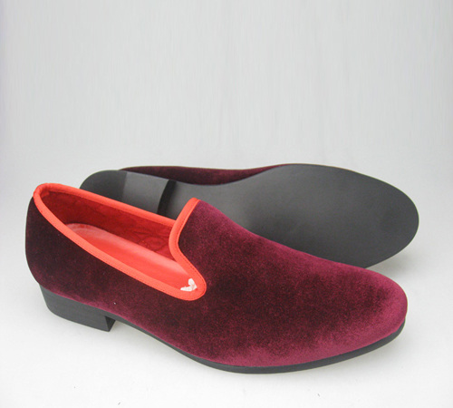 elegant men velvet slippers from china supplier