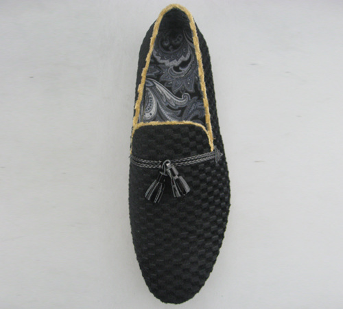 classic velvet slippers with tassels china manufacturer
