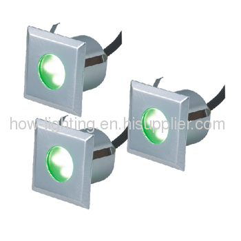 0.5W-1.5WLED Recessed Light IP65 with Square Shape Easy Installation