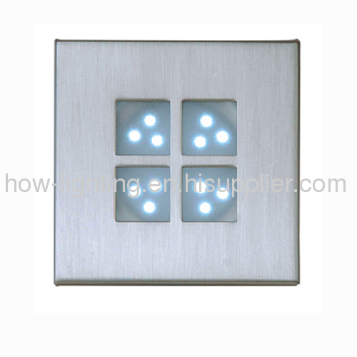 1W Window Style LED Recessed Light IP20 with 5mm Straw LED