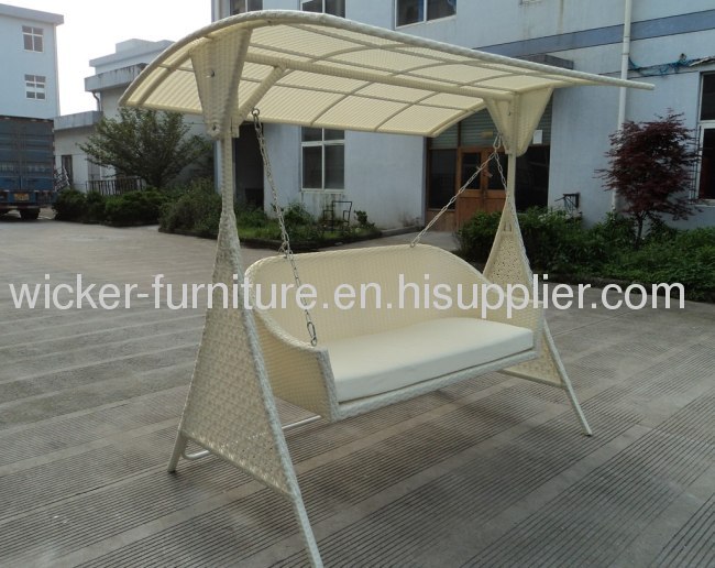 Outdoor wicker swing hangle in 2seaters