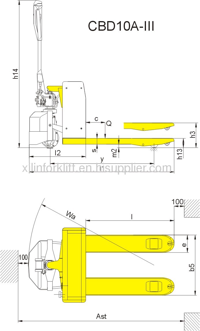 1500kg Semi-electric Pallet Truck