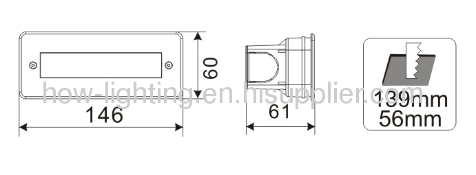 1.5W ST304 and PC LED Recessed Light IP68 with 5mm Straw LED