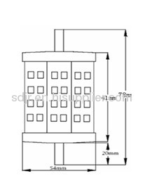 5w r7s led light to replace 50w incandescent lamp