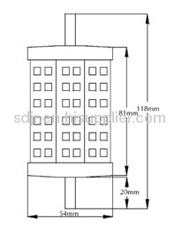 dimmable 8w cob led r7s light