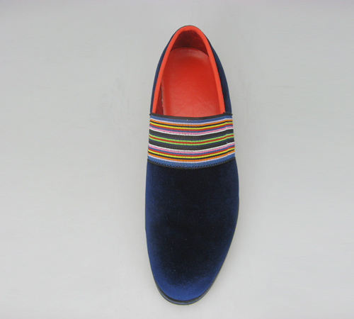 2013 stylish velvet slippers for men distributor