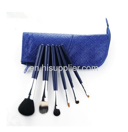 New Lovely Blues7PCS Travel Makeup brush set OEM