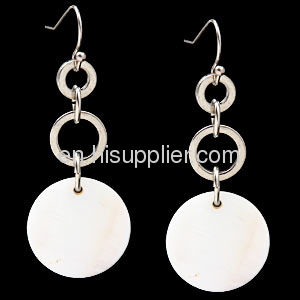 New Products For 2013 White Mother Of Pearl Sea Shell Earrings