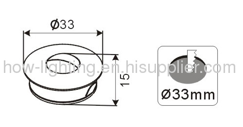 Mini 1W LED Downlight IP20 with Flexible Combination