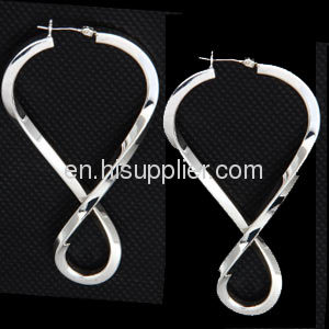 Fashion Silver Plated Jewelry Cheap Infinity Earrings Forever 21 