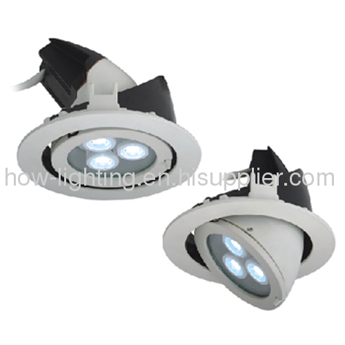 9W LED Downlight IP20 with3pcs Cree XRE Chips Indoor Use