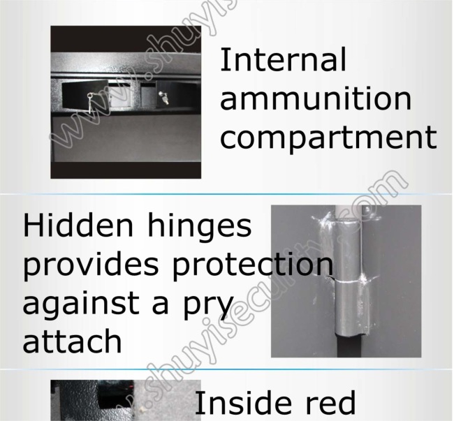 Fireproof gun safe cabinet for guns and ammo