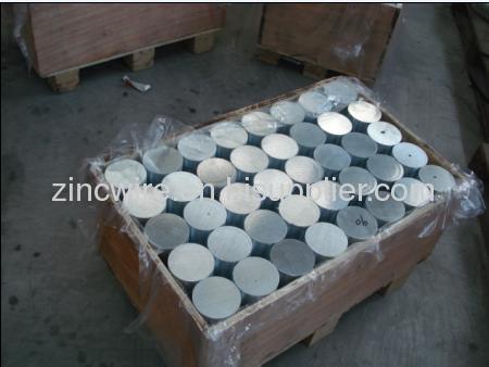 High purity electroplating anticorrosion zinc rod