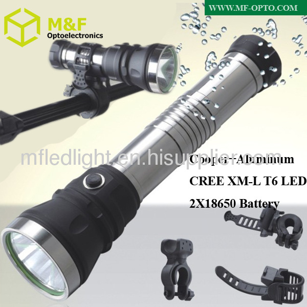 10 watt cree xml t6 rechargeable torch light bicycle flashlight ningbo 