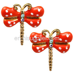 Cute Enamel Stud Earrings,Dragonfly Earrings Cheap