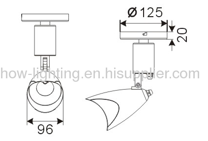 10.4W-31.2W Aluminium LED Downlight IP20 with Bridge Lux