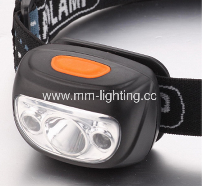 1Watt +2LED Headlamp