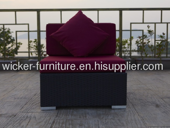 Leisure garden rattan armless chair