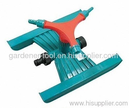 Plastic 3-arm water roraty sprinkler with H Base