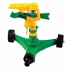 Plastic Impulse Water Sprinkler With Plastic Wheel Base