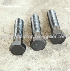 Black Hex Head Carbon Steel Bolts