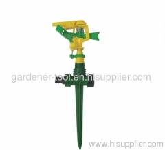 Plastic Yard Impulse Sprinkler With Plastic spike