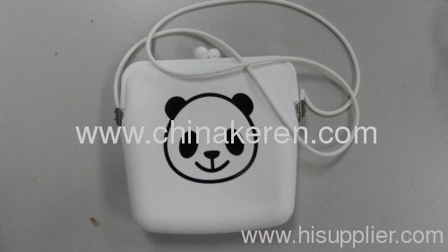 fashione Silicone bag with printing logo