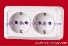 2 gang wall socket 16A 250V