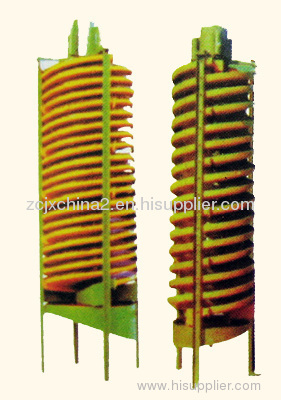 Reliable quality spiral chute separator from manufacturer henan zhongcheng
