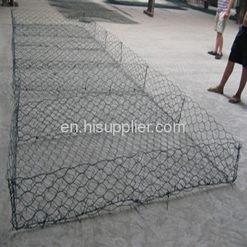 gabion basket of hexagonal wire netting
