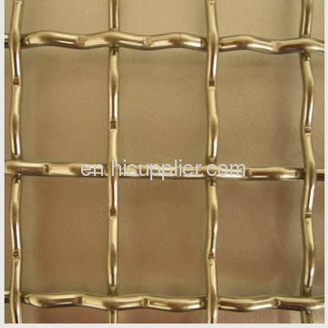 brass wire crimped mesh