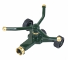 zinc 3 arm yard rotary sprinkler with wheel