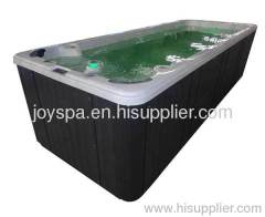 Luxury endless pool for fitness keeping with Balboa control system above ground spa pool
