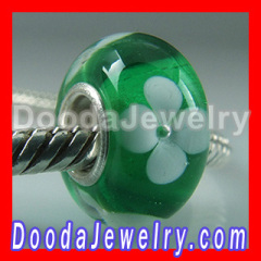 Silver Core Lampwork Glass Beads