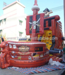 Pirate Ship Inflatable Slides