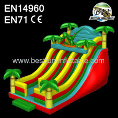 Inflatable Dino Tropical Slides