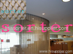 metal drapery for room decoration