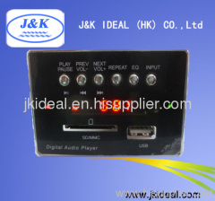 USB CARD FM MP3 panel for audio