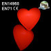 Lighted Inflatable Heart Decor