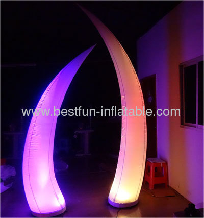 Color Changed Air Decor Pillars With Light