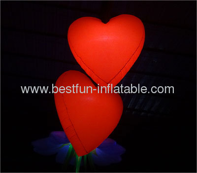 Creative Lighted Inflatable Heart Decor