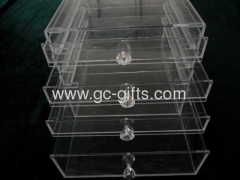 4 drawers acrylic storage boxes